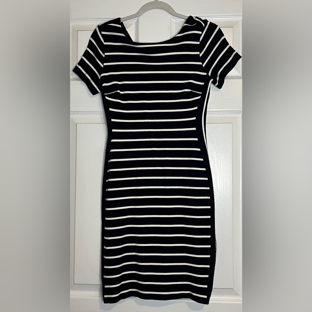 Banana Republic Navy Striped Dress